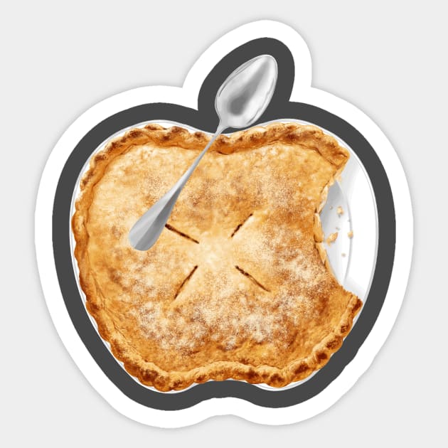 Apple Apple pie Sticker by Deadcatdesign